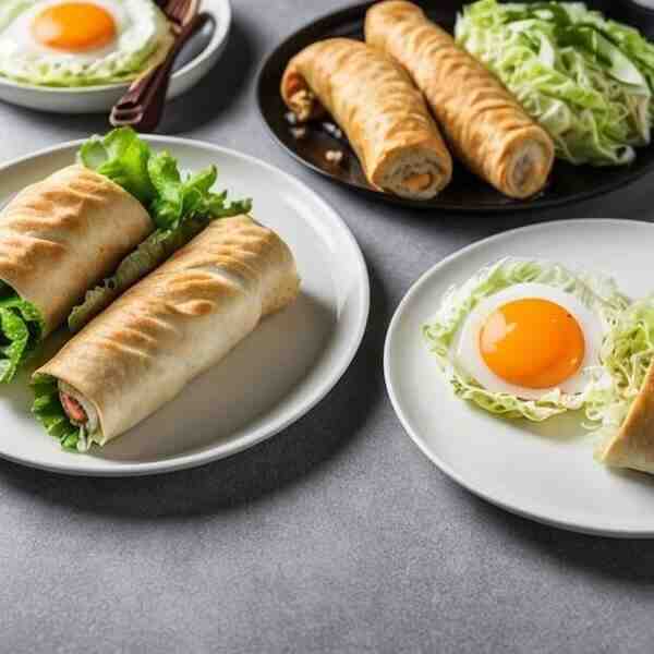 Куриный рулет с капустой и яйцами